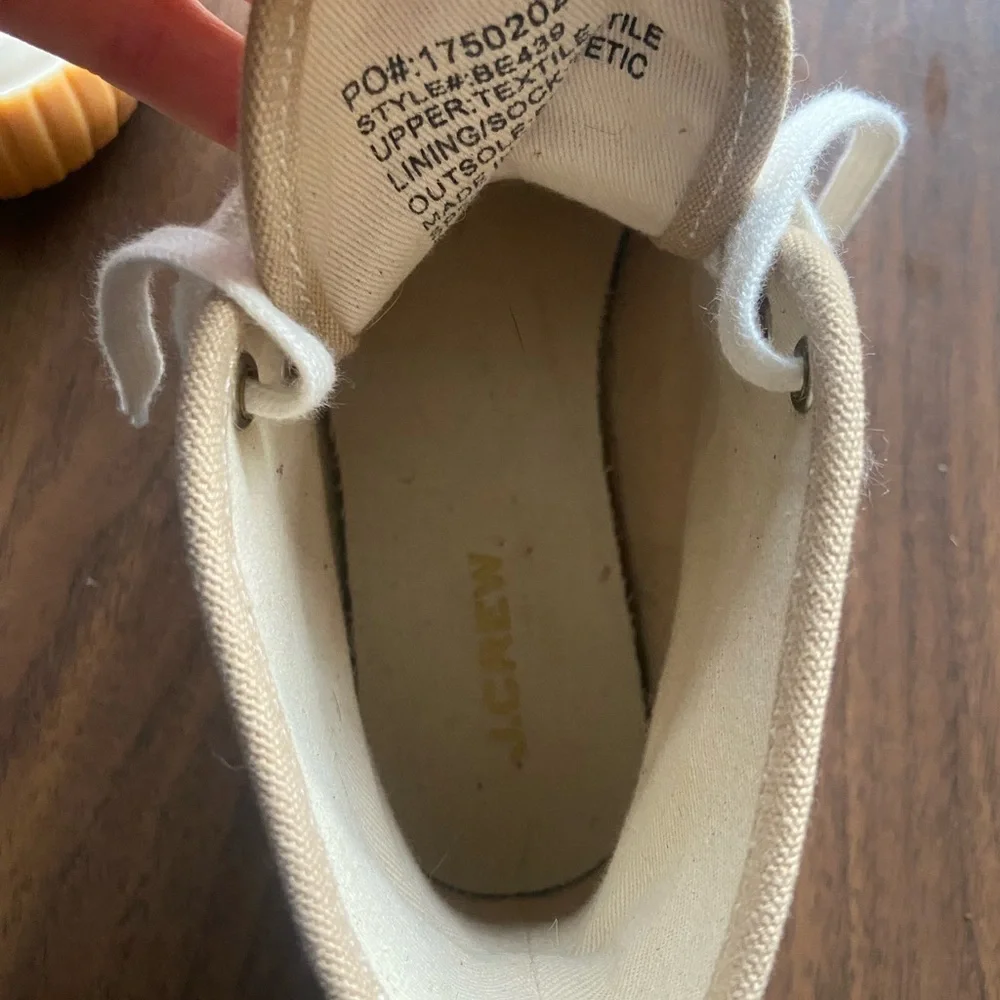 J Crew Canvas High-Top Sneakers - Picture 8 of 9